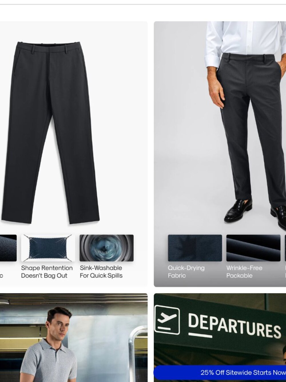 Aviator Chinos in Black